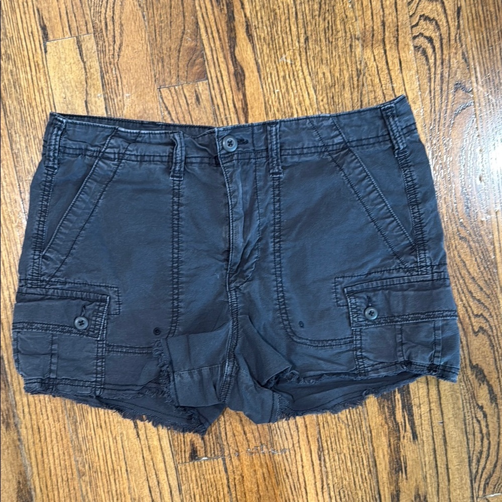 American Eagle Outfitters Black Cargo Shorts